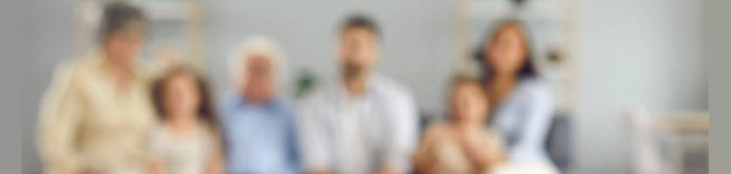 blurred photo of multigenerational family photo